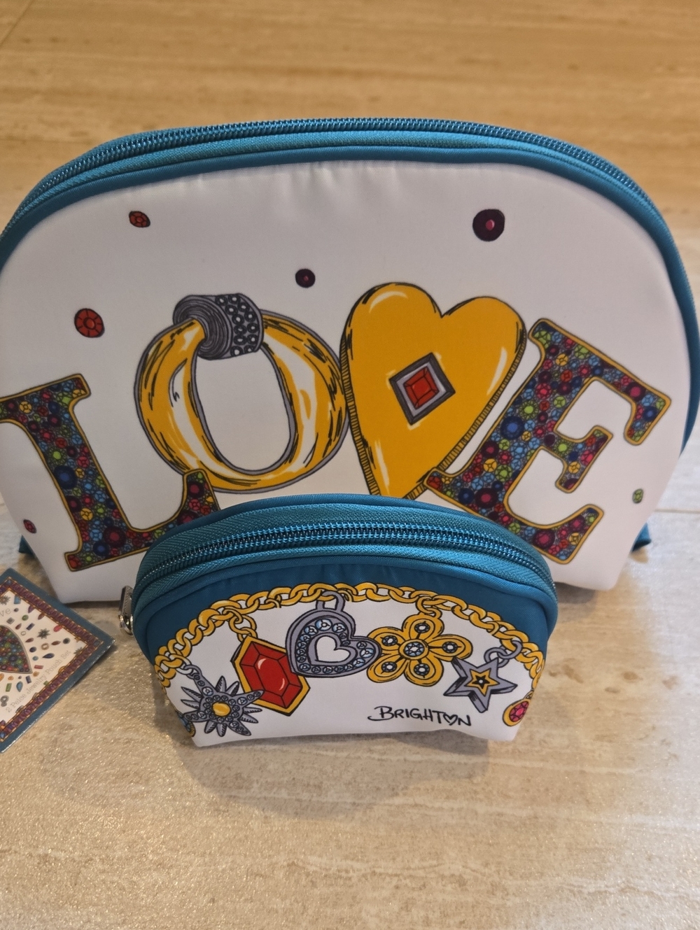 New Brighton "Charmed Love" Two Piece Jewely Pouch Set